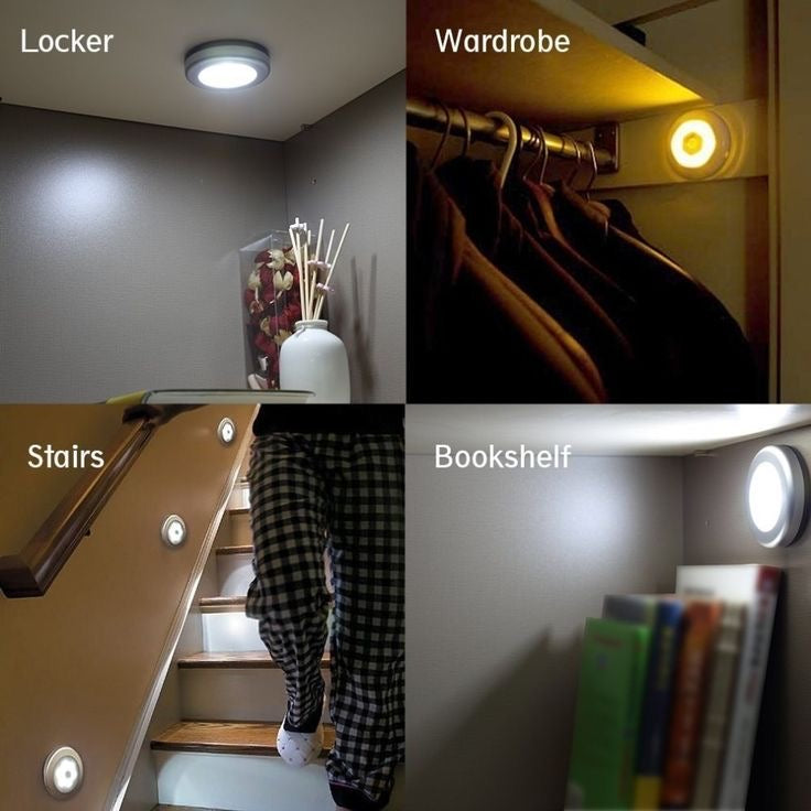 Wireless Motion Sensor LED Light (Pack of 2) – USB Rechargeable