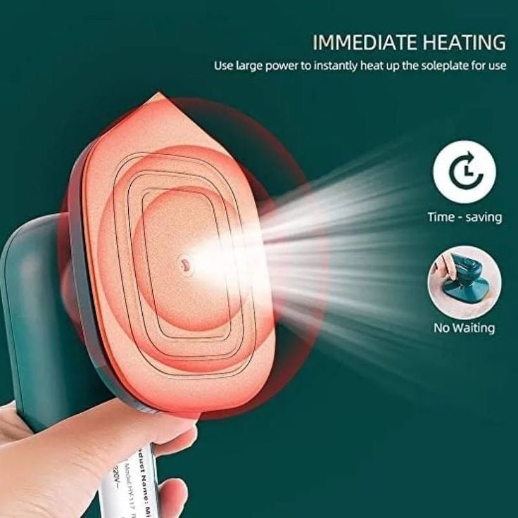 Portable Travel Steam Iron – Mini Handheld Garment Steamer (Dry & Wet)