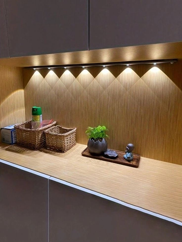 LED Motion Sensor Cabinet Light – USB Rechargeable Wireless Wardrobe Light