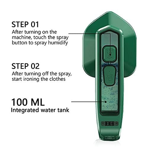 Portable Travel Steam Iron – Mini Handheld Garment Steamer (Dry & Wet)
