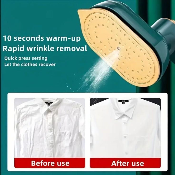Portable Travel Steam Iron – Mini Handheld Garment Steamer (Dry & Wet)