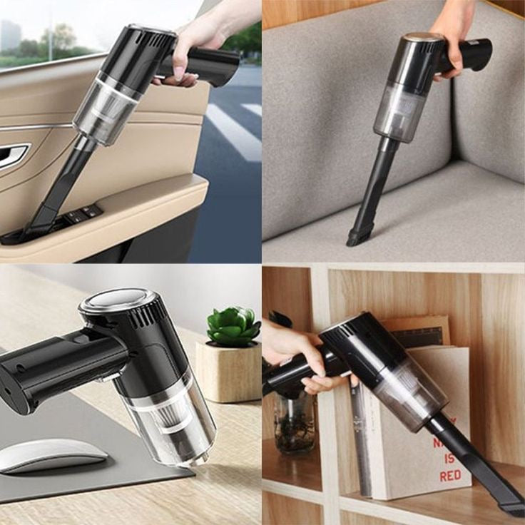 Wireless Air Duster & Mini Vacuum Cleaner – Portable 2-in-1 Cleaning Tool