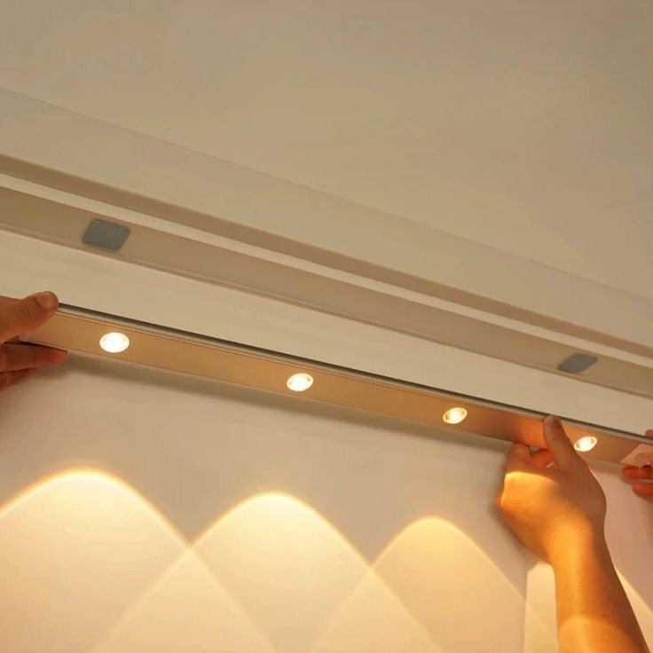 LED Motion Sensor Cabinet Light – USB Rechargeable Wireless Wardrobe Light