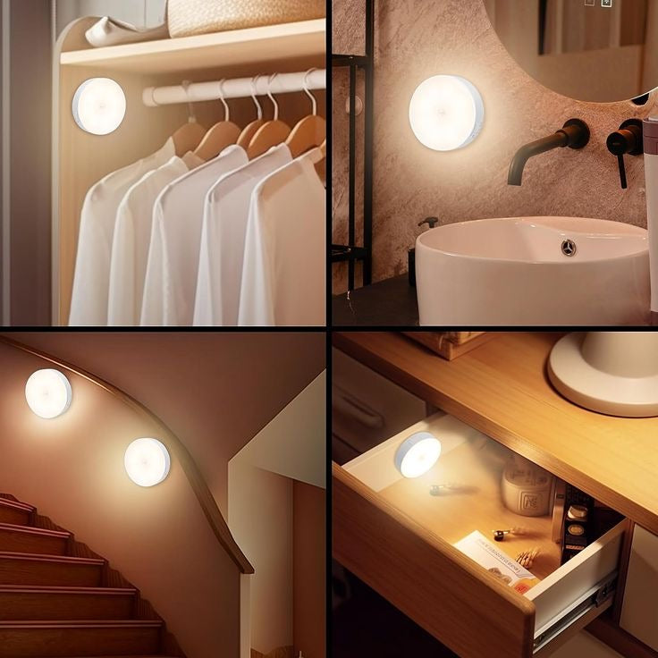 Wireless Motion Sensor LED Light (Pack of 2) – USB Rechargeable