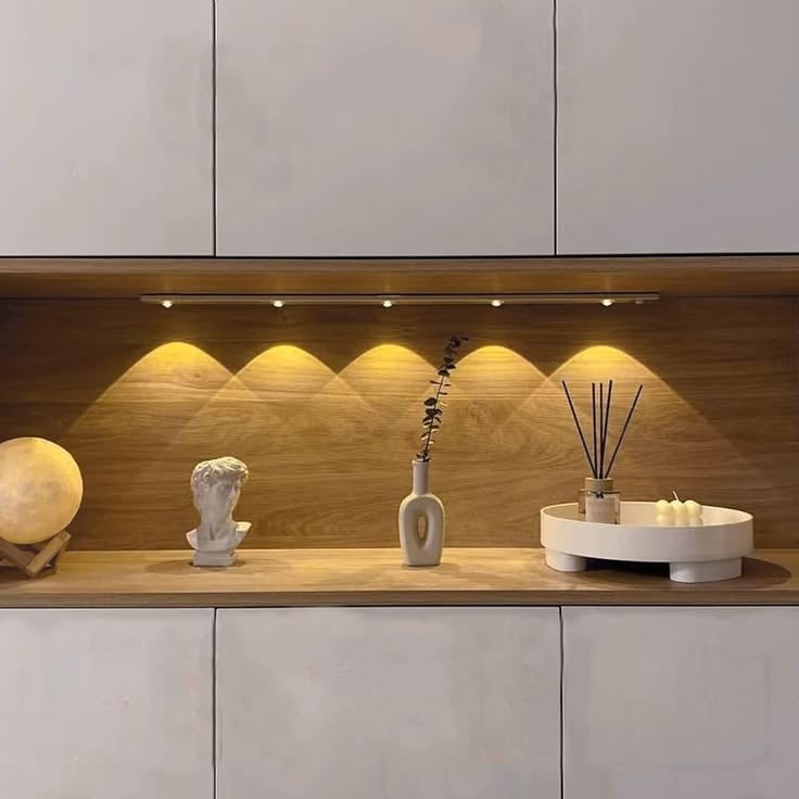 LED Motion Sensor Cabinet Light – USB Rechargeable Wireless Wardrobe Light