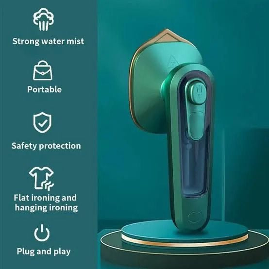 Portable Travel Steam Iron – Mini Handheld Garment Steamer (Dry & Wet)