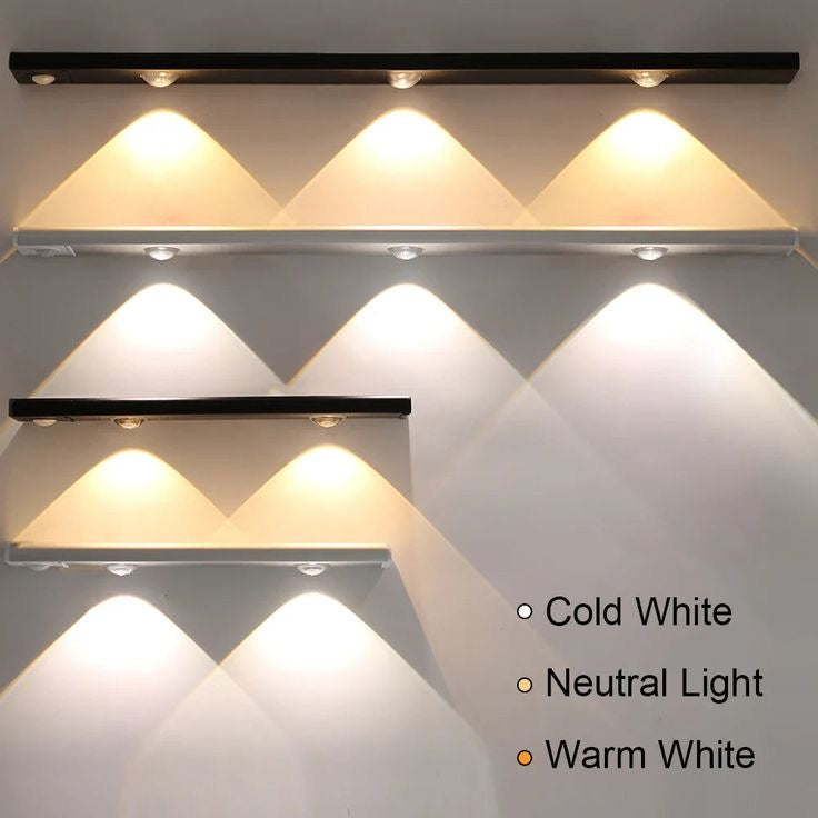 LED Motion Sensor Cabinet Light – USB Rechargeable Wireless Wardrobe Light