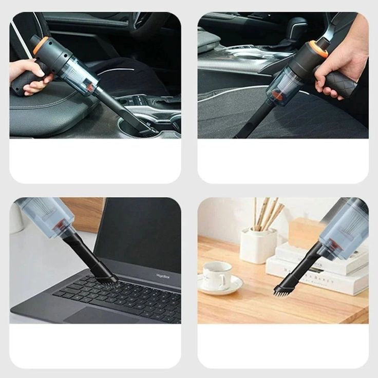 Wireless Air Duster & Mini Vacuum Cleaner – Portable 2-in-1 Cleaning Tool